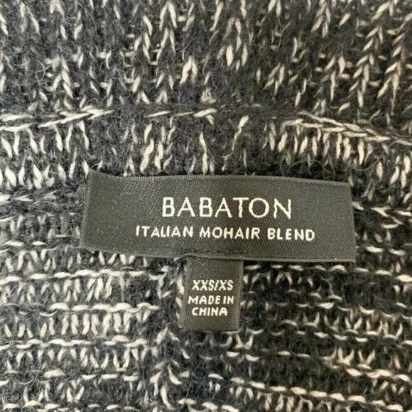 Babaton Aritzia Javier Cardigan Sweater Cocoon Open Front Mohair Wool Black XXS - Picture 10 of 14